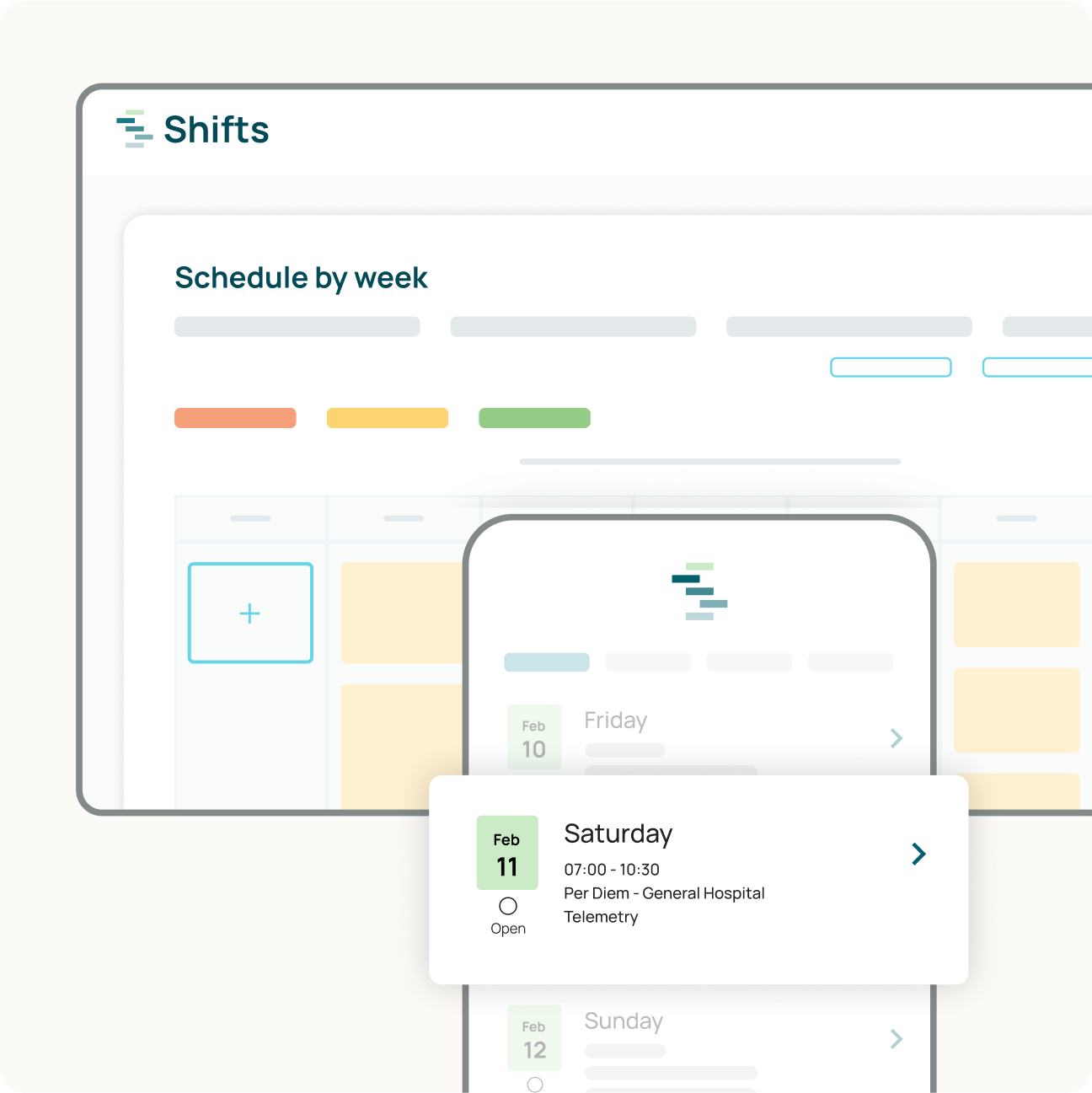 Image of the Shifts app